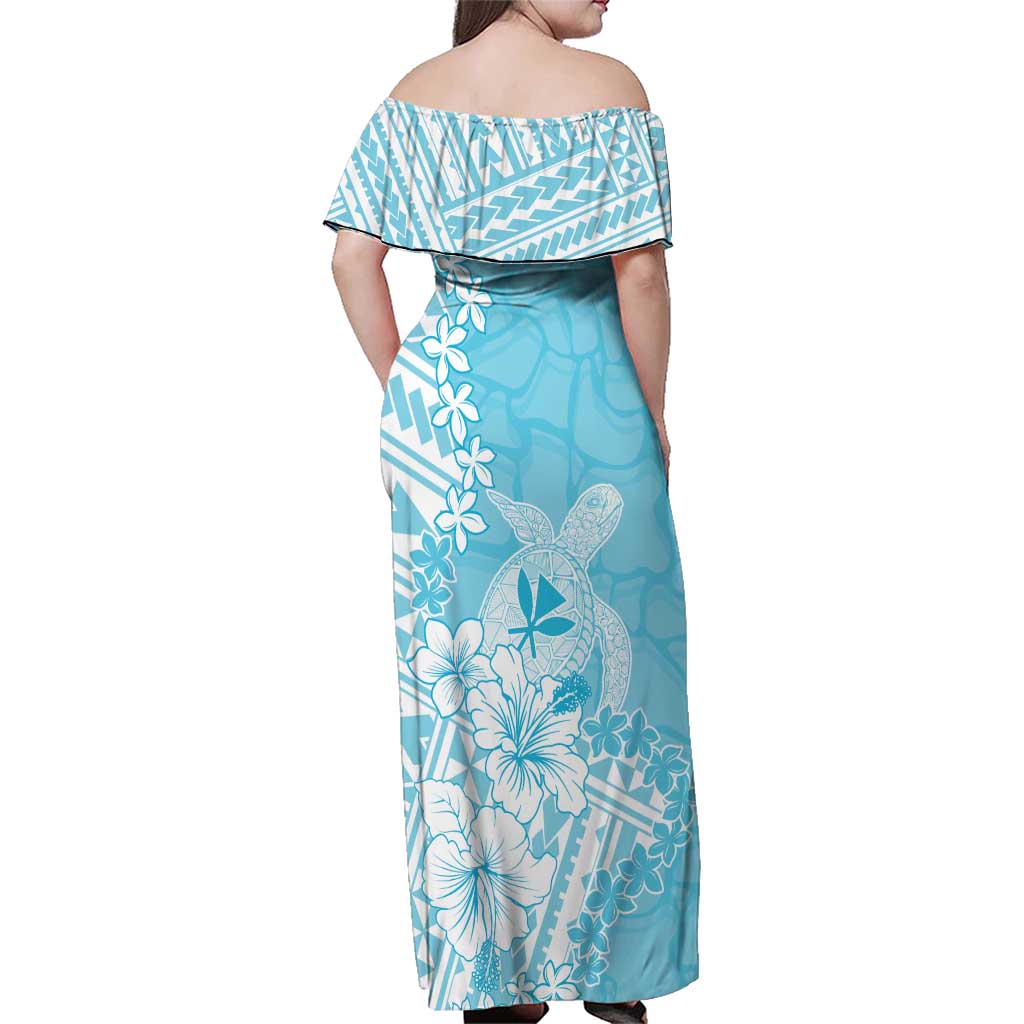 Hawaii Kanaka Maoli Family Matching Off Shoulder Maxi Dress and Hawaiian Shirt Polynesian Turtle Tattoo DT05 - Polynesian Pride