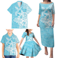Hawaii Kanaka Maoli Family Matching Puletasi and Hawaiian Shirt Polynesian Turtle Tattoo DT05 - Polynesian Pride