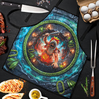 3D Illusion Nightmarchers Halloween Apron Hawaiian Warrior Spirit Lava Portal