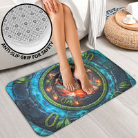 3D Illusion Nightmarchers Halloween Bathroom Set Hawaiian Warrior Spirit Lava Portal
