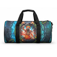 3D Illusion Nightmarchers Halloween Duffle Bag Hawaiian Warrior Spirit Lava Portal