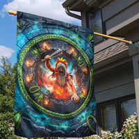 3D Illusion Nightmarchers Halloween Garden Flag Hawaiian Warrior Spirit Lava Portal