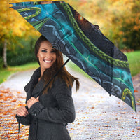 3D Illusion Nightmarchers Halloween Umbrella Hawaiian Warrior Spirit Lava Portal