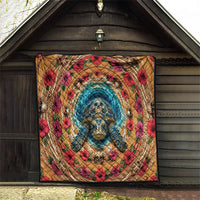 3D Illusion Honu Halloween Quilt Hawaiian Sea Turtle Skull Shell Vortex