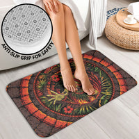 3D Illusion Hula Zombie Halloween Bathroom Set Hawaiian Undead Dancer Volcano Stone Well