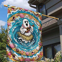 3D Illusion Hula Ghost Halloween Garden Flag Hawaiian Ukulele Spirit Ocean Vortex