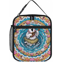 3D Illusion Hula Ghost Halloween Lunch Bag Hawaiian Ukulele Spirit Ocean Vortex