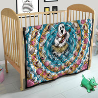 3D Illusion Hula Ghost Halloween Quilt Hawaiian Ukulele Spirit Ocean Vortex