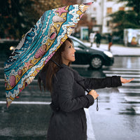 3D Illusion Hula Ghost Halloween Umbrella Hawaiian Ukulele Spirit Ocean Vortex