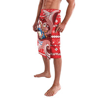 Wallis And Futuna Christmas Lavalava Santa Riding Ocean Dolphin DT05 - Polynesian Pride