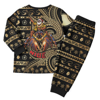 Niue Christmas Pajama Set Santa Riding Coconut Crab DT05 - Polynesian Pride