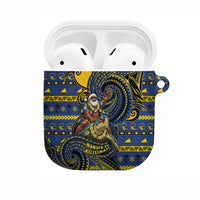 Tokelau Christmas AirPods Case Santa Riding Sea Turtle DT05 Navy - Polynesian Pride