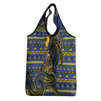 Tokelau Christmas Grocery Bag Santa Riding Sea Turtle DT05 - Polynesian Pride