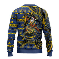 Tokelau Christmas Ugly Christmas Sweater Santa Riding Sea Turtle DT05 - Polynesian Pride