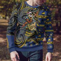 Tokelau Christmas Ugly Christmas Sweater Santa Riding Sea Turtle DT05 - Polynesian Pride