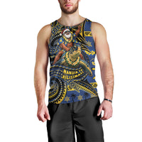 Tokelau Christmas Men Tank Top Santa Riding Sea Turtle DT05 - Polynesian Pride