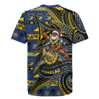 Tokelau Christmas Rugby Jersey Santa Riding Sea Turtle DT05 - Polynesian Pride