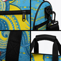 Tuvalu Christmas Duffle Bag Santa Riding Ocean Dolphin DT05 - Polynesian Pride