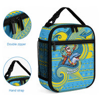 Tuvalu Christmas Lunch Bag Santa Riding Ocean Dolphin DT05 - Polynesian Pride