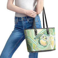 Hawaii Pineapple Leather Tote Bag Cute Cosplay Turtle Plumeria Spiral DT05 - Polynesian Pride