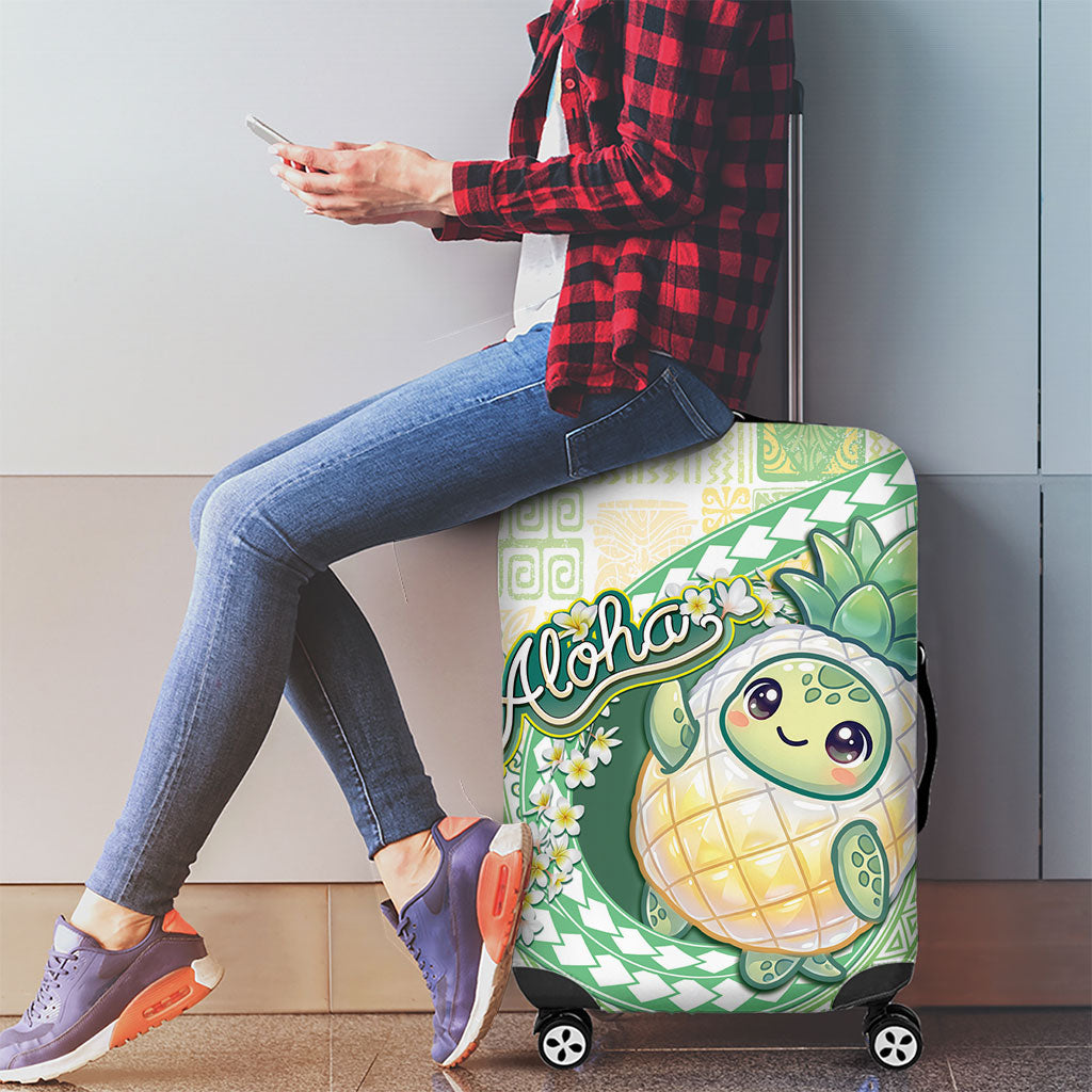 Hawaii Pineapple Luggage Cover Cute Cosplay Turtle Plumeria Spiral DT05 - Polynesian Pride