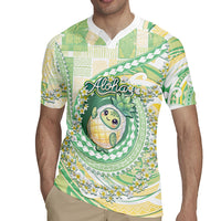 Hawaii Pineapple Rugby Jersey Cute Cosplay Turtle Plumeria Spiral DT05 - Polynesian Pride