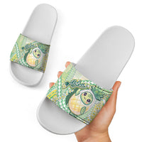 Hawaii Pineapple Slide Sandals Cute Cosplay Turtle Plumeria Spiral DT05 - Polynesian Pride