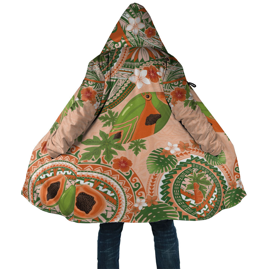 Hawaii Papaya Cloak Cute Cosplay Humuhumu Fish Plumeria Waves
