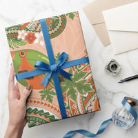 Hawaii Papaya Wrapping Paper Cute Cosplay Humuhumu Fish Plumeria Waves DT05 - Polynesian Pride