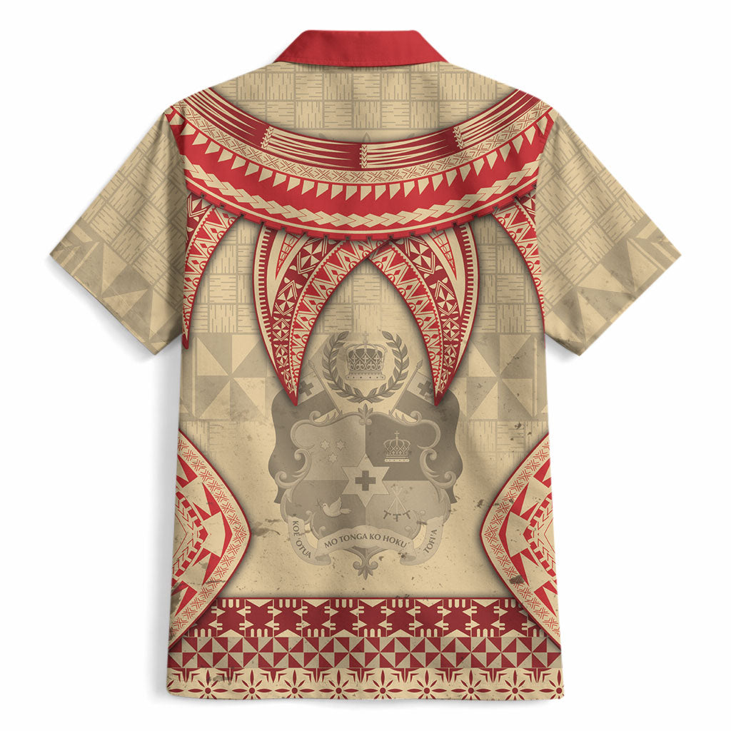 Tonga Language Week Hawaiian Shirt Tribal Cross Ngatu Floral Pattern DT05 - Polynesian Pride