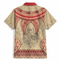 Tonga Language Week Hawaiian Shirt Tribal Cross Ngatu Floral Pattern DT05 - Polynesian Pride