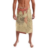 Tonga Language Week Lavalava Tribal Cross Ngatu Floral Pattern DT05 Red - Polynesian Pride