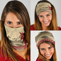 Tonga Language Week Neck Gaiter Tribal Cross Ngatu Floral Pattern DT05 - Polynesian Pride