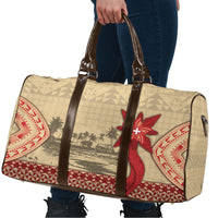 Tonga Language Week Travel Bag Tribal Cross Ngatu Floral Pattern DT05 - Polynesian Pride