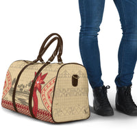 Tonga Language Week Travel Bag Tribal Cross Ngatu Floral Pattern DT05 - Polynesian Pride