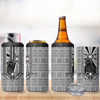 Mabuhay Philippines Festival 4 in 1 Can Cooler Tumbler Philippine Eagle Sun Three Stars Barong Pattern DT05 - Polynesian Pride