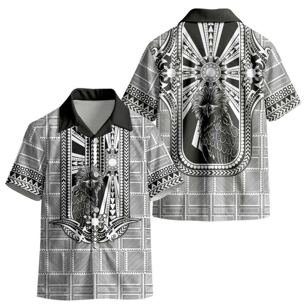 Mabuhay Philippines Festival Kid Hawaiian Shirt Philippine Eagle Sun Three Stars Barong Pattern DT05 - Polynesian Pride