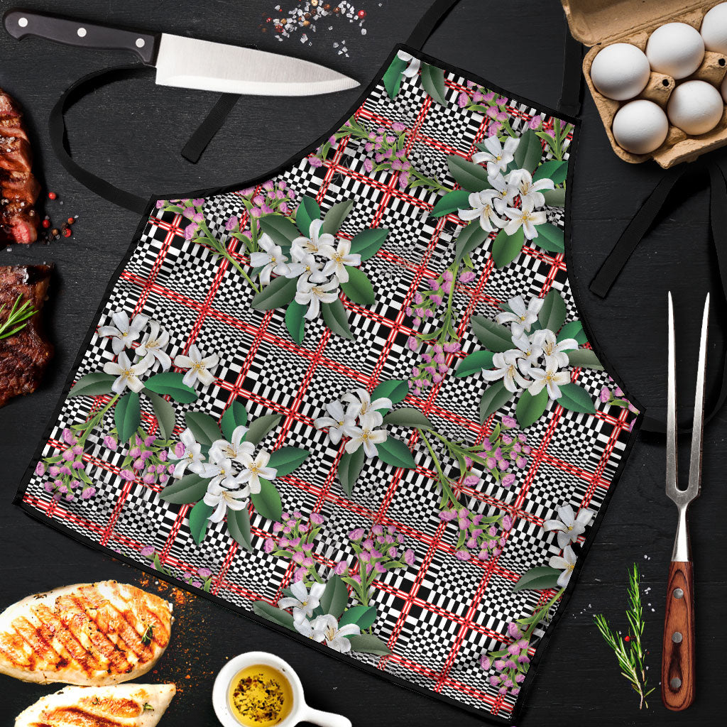 Red Binakol Motifs With Jasminum Sambac Apron Mabuhay Philippines Festival DT05 Red - Polynesian Pride