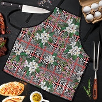 Red Binakol Motifs With Jasminum Sambac Apron Mabuhay Philippines Festival DT05 Red - Polynesian Pride