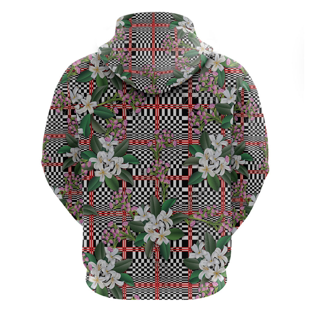 Red Binakol Motifs With Jasminum Sambac Hoodie Mabuhay Philippines Festival DT05 - Polynesian Pride