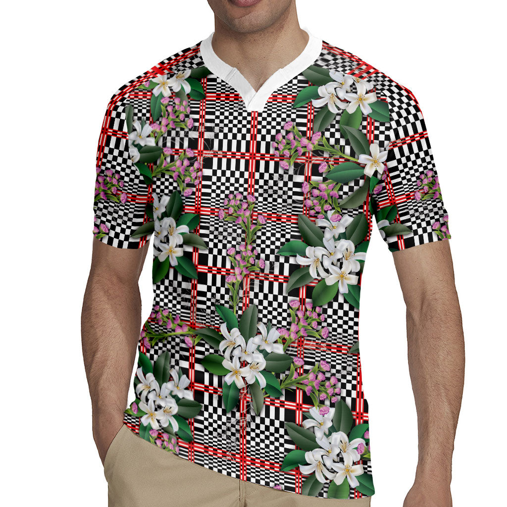 Red Binakol Motifs With Jasminum Sambac Rugby Jersey Mabuhay Philippines Festival DT05 - Polynesian Pride