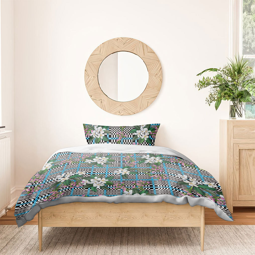 Blue Binakol Motifs With Jasminum Sambac Bedding Set Mabuhay Philippines Festival DT05 - Polynesian Pride