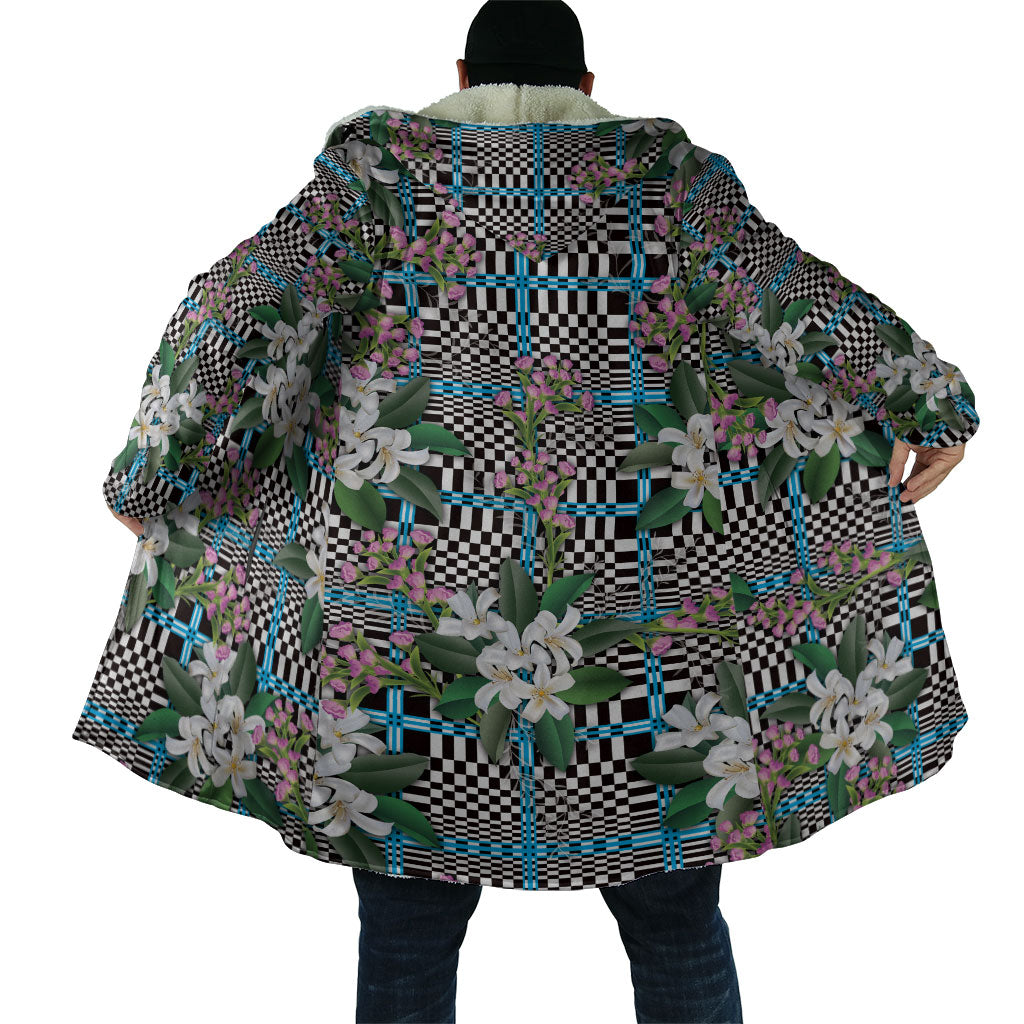 Blue Binakol Motifs With Jasminum Sambac Cloak Mabuhay Philippines Festival DT05 - Polynesian Pride