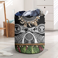 Polynesia Maui Black Tattoo Inspired Laundry Basket Tropical Leaf Skirt Costume DT05 Black - Polynesian Pride