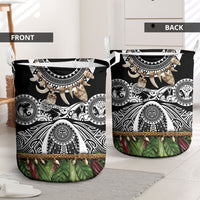 Polynesia Maui Black Tattoo Inspired Laundry Basket Tropical Leaf Skirt Costume DT05 - Polynesian Pride