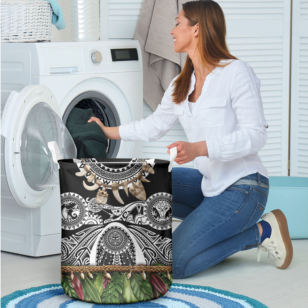 Polynesia Maui Black Tattoo Inspired Laundry Basket Tropical Leaf Skirt Costume DT05 - Polynesian Pride