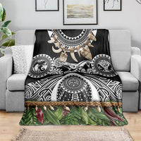 Polynesia Maui Black Tattoo Inspired Blanket Tropical Leaf Skirt Costume DT05 - Polynesian Pride