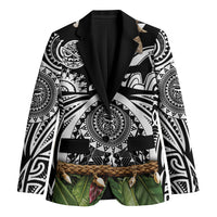 Polynesia Maui Black Tattoo Inspired Blazer Tropical Leaf Skirt Costume DT05 Unisex Black - Polynesian Pride