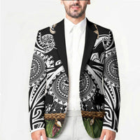 Polynesia Maui Black Tattoo Inspired Blazer Tropical Leaf Skirt Costume DT05 - Polynesian Pride