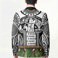Polynesia Maui Black Tattoo Inspired Blazer Tropical Leaf Skirt Costume DT05 - Polynesian Pride